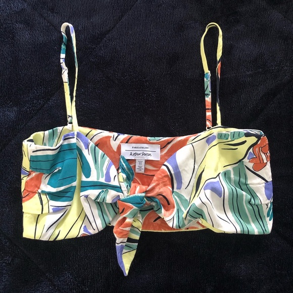 & Other Stories Tops - & Other Stories Tropical Tie Bandeau Top